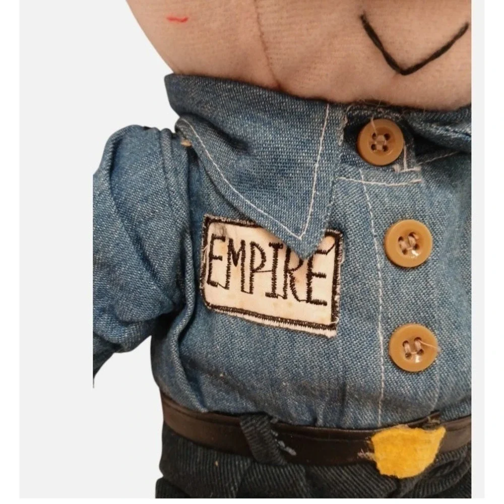 Rare 80s Empire Carpet Guy Doll Elmer Lynn Hauldren Plush Stuffed Toy Glasses